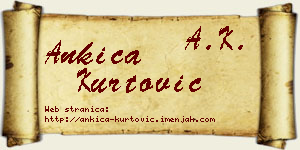 Ankica Kurtović vizit kartica